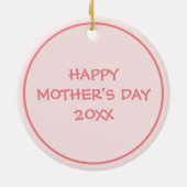 Grootmoeder van persoonlijke foto's van kinderen keramisch ornament (Achterkant)