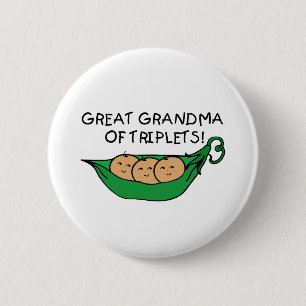 Grootmoeder van Triplets Ronde Button 5,7 Cm