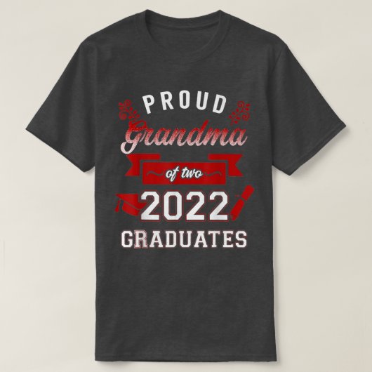 Grootmoeder van twee 2022 graden t-shirt (Design voorkant)