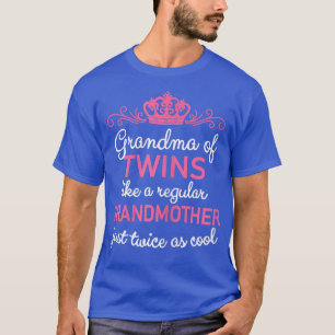 Grootmoeder van tweelingen Zwangerschap Anno T-shirt