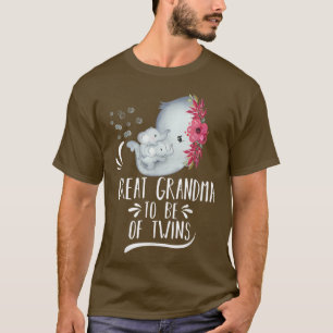 Grootmoeder van tweelingend Baby shower T-shirt