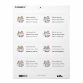 Grootmoeder van Twin Girls Gifts Etiket (Full Sheet)