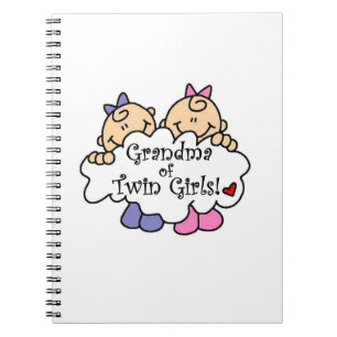 Grootmoeder van Twin Girls Gifts Notitieboek