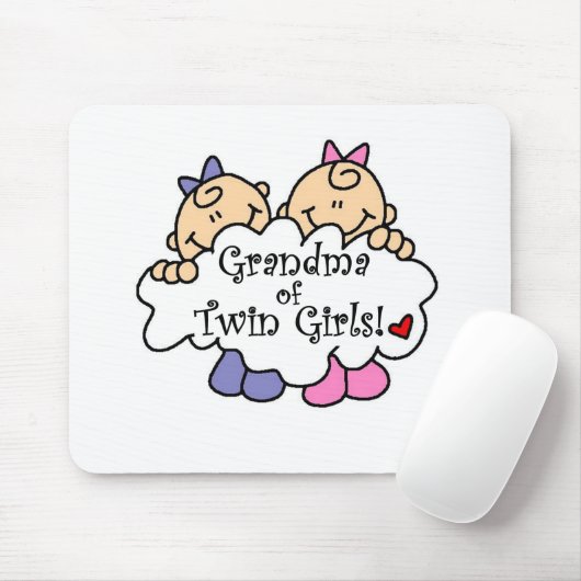 Grootmoeder van Twin Girls Muismat (Met muis)