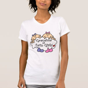 Grootmoeder van Twin Girls Tshirts en Gifts