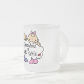 Grootmoeder van Twin Girls Tshirts en Gifts Matglas Koffiemok (Voorkant rechts)
