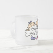 Grootmoeder van Twin Girls Tshirts en Gifts Matglas Koffiemok (Voorkant links)