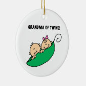 Grootmoeder van Twins Gifts Keramisch Ornament (Rechts)