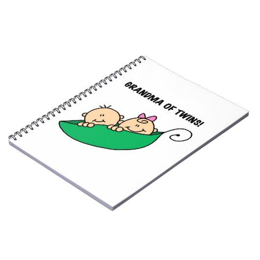 Grootmoeder van Twins Gifts Notitieboek (Linkerzijde)