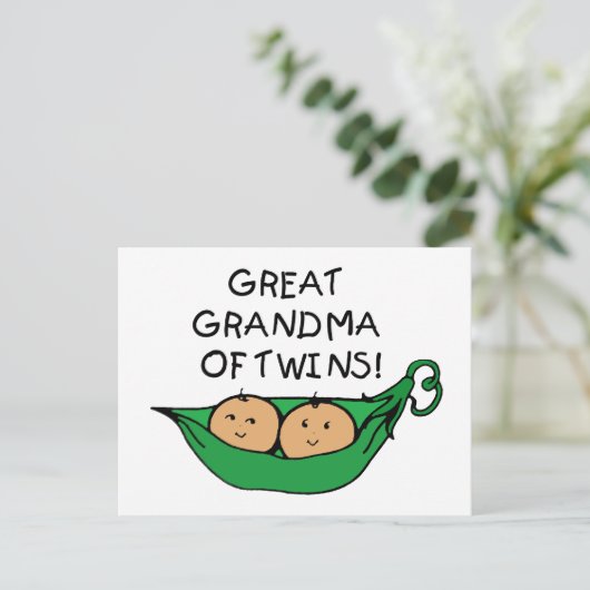 Grootmoeder van Twins Pod Briefkaart (Staand voorkant)