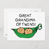 Grootmoeder van Twins Pod Briefkaart (Voorkant / Achterkant)