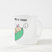 Grootmoeder van Twins Tshirts en cadeautjes Matglas Koffiemok (Voorkant rechts)