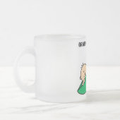 Grootmoeder van Twins Tshirts en cadeautjes Matglas Koffiemok (Links)