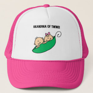 Grootmoeder van Twins Tshirts en cadeautjes Trucker Pet