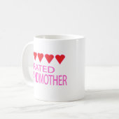 Grootmoeder van vijf hart koffiemok (Voorkant links)