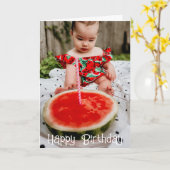 Grootmoeder van watermeloenen - Birthday - foto Kaart (Gele Bloem)