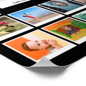 Grootmoeder Verjaardag Familiefoto Poster (Hoek)