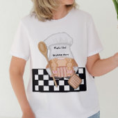 Grootmoeder Verjaardag Whimsical Gnome Chef Cookin T-shirt