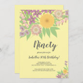 Grootmoeder verjaardagsfeest kaart (Voorkant / Achterkant)