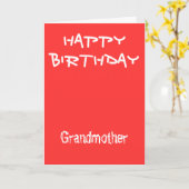 Grootmoeder verjaardagskaarten kaart (Gele Bloem)