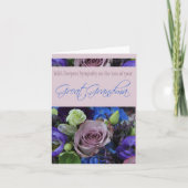 Grootmoeder verlies Roos sympathie Kaart (Voorkant)