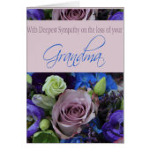 Grootmoeder verlies Roos sympathie Kaart (Voorkant)