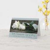 Grootmoeder verlies Roos sympathie Kaart (Gele Bloem)