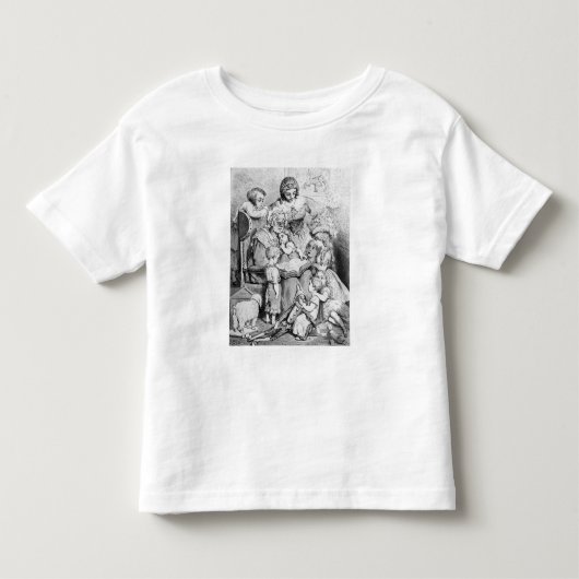 Grootmoeder vertelt haar een verhaal kinder shirts (Voorkant)
