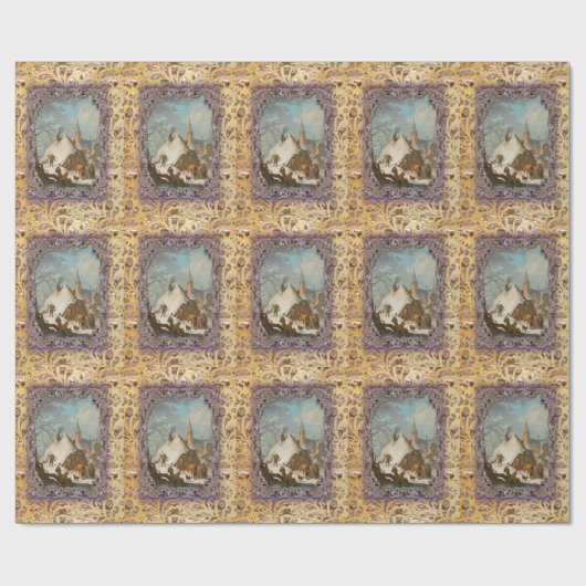 Grootmoeder Victoriaans op 15 voet Cadeaupapier (Vlak)