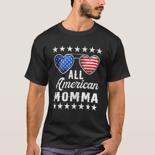 Grootmoeder vierde juli vrouwen alle Amerikaanse m T-shirt (Voorkant)