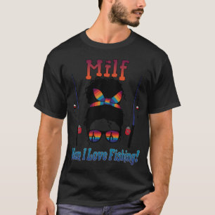 Grootmoeder vissen t-shirt