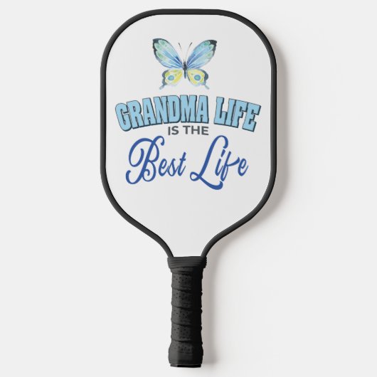 Grootmoeder Vlinder Pickleball Paddle (Achterkant)
