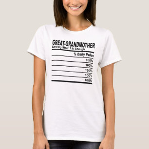 Grootmoeder Voeding Feiten Aangepast personalisere T-shirt