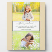 Grootmoeder We houden van je gedicht Aangepast 2 F Fotoplaat (Voorkant)