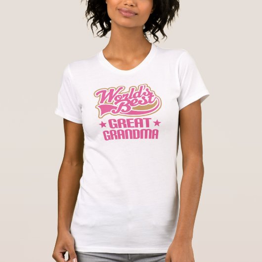 Grootmoeder werelden beste roze t-shirt (Voorkant)