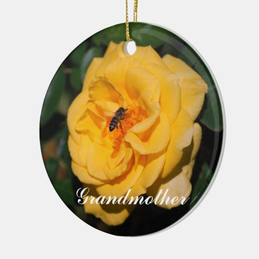 Grootmoeder Yellow Roses Ornament (Links)