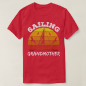 Grootmoeder Zeilboot kapitein Sail Sailor G T-shirt (Design voorkant)