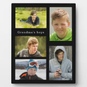 Grootmoeder zwarte kleinkinderen fotojongens fotoplaat (Voorkant)