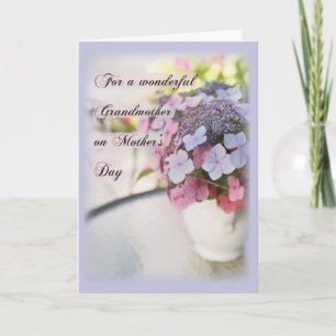 Grootmoederbloem op tafel kaart