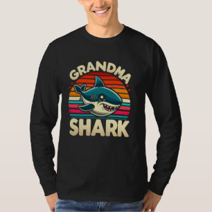 Grootmoederhaai Grappige Haai Passende Familie voo T-shirt