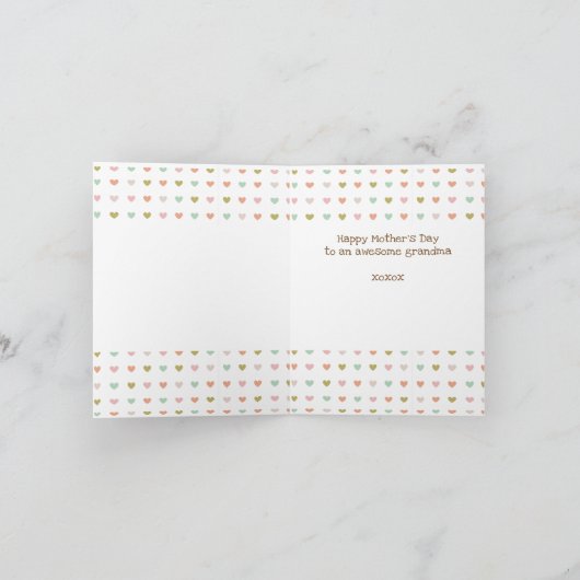 Grootmoederkaarten voor Moederdag Feestdagen Kaart (Binnen)