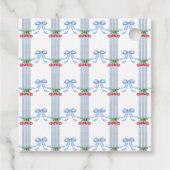 Grootmoederlijke Kersenbows Aquarel Bedankjes Labels (Achterkant)