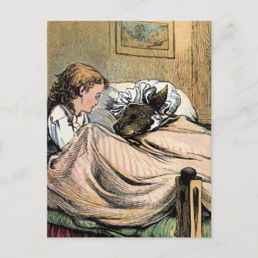 Grootmoeders Big Teeth Briefkaart (Voorkant)