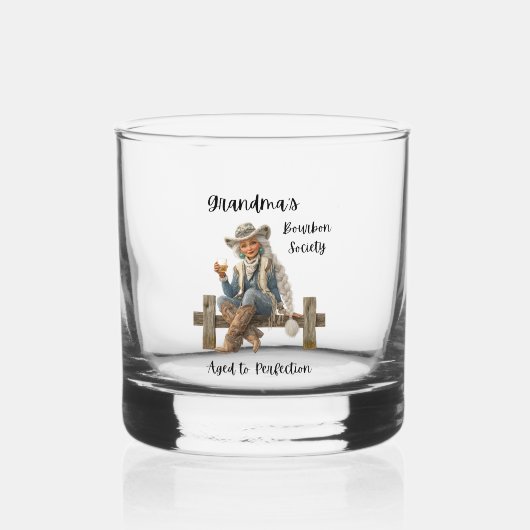 Grootmoeders Bourbon Society Whiskyglas Whisky Glas (Voorkant)