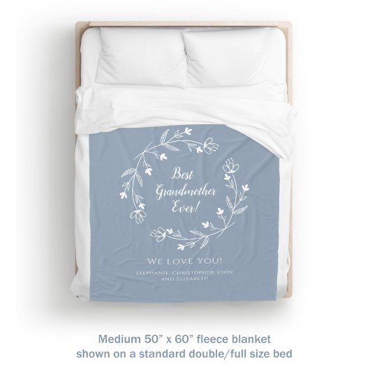 Grootmoeders familie keepslag kleinkinderen Dusty  Fleece Deken