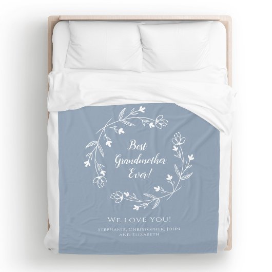 Grootmoeders familie keepslag kleinkinderen Dusty  Fleece Deken