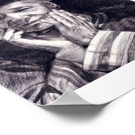 Grootmoeders glimlach poster (Hoek)