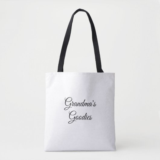 Grootmoeders goodies bag tote bag (Voorkant)