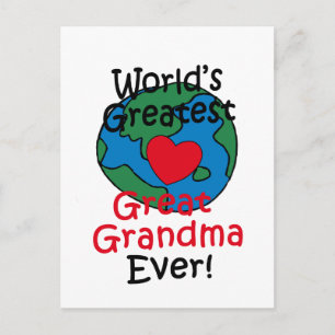 Grootmoeders Hart Is Het Beste Ter Wereld Briefkaart