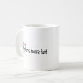 Grootmoeders hebben meer plezier koffiemok (Voorkant links)